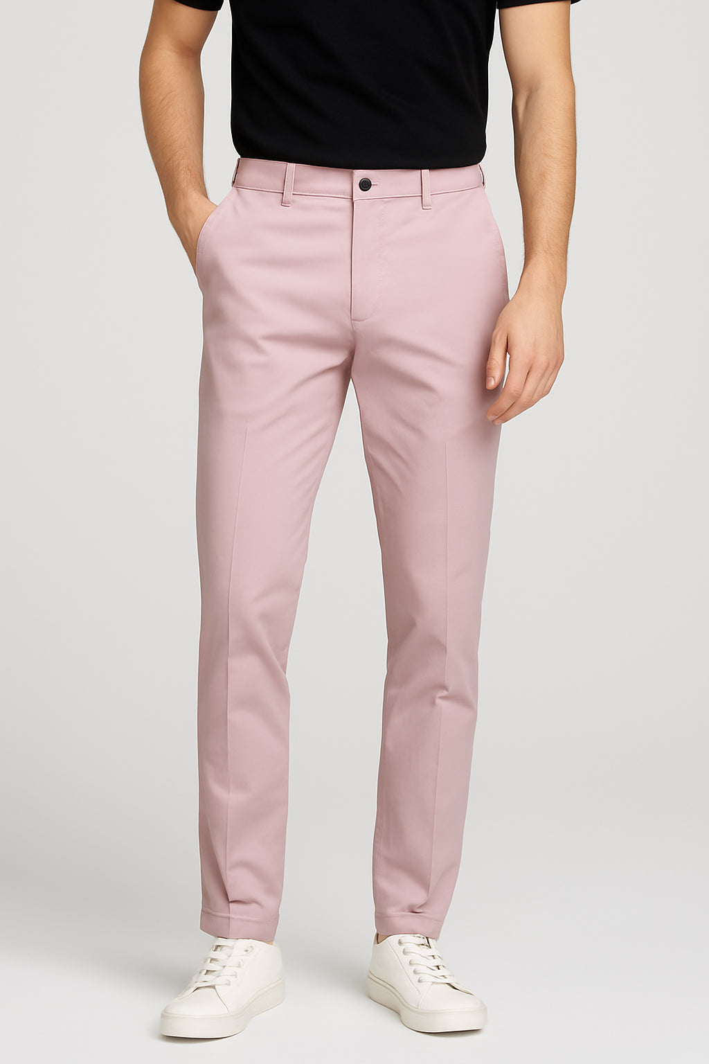 Men's Slim-Fit Pants - Giaaz Pink / 52 Men's Slim-Fit Pants - Giaaz Pink / 52