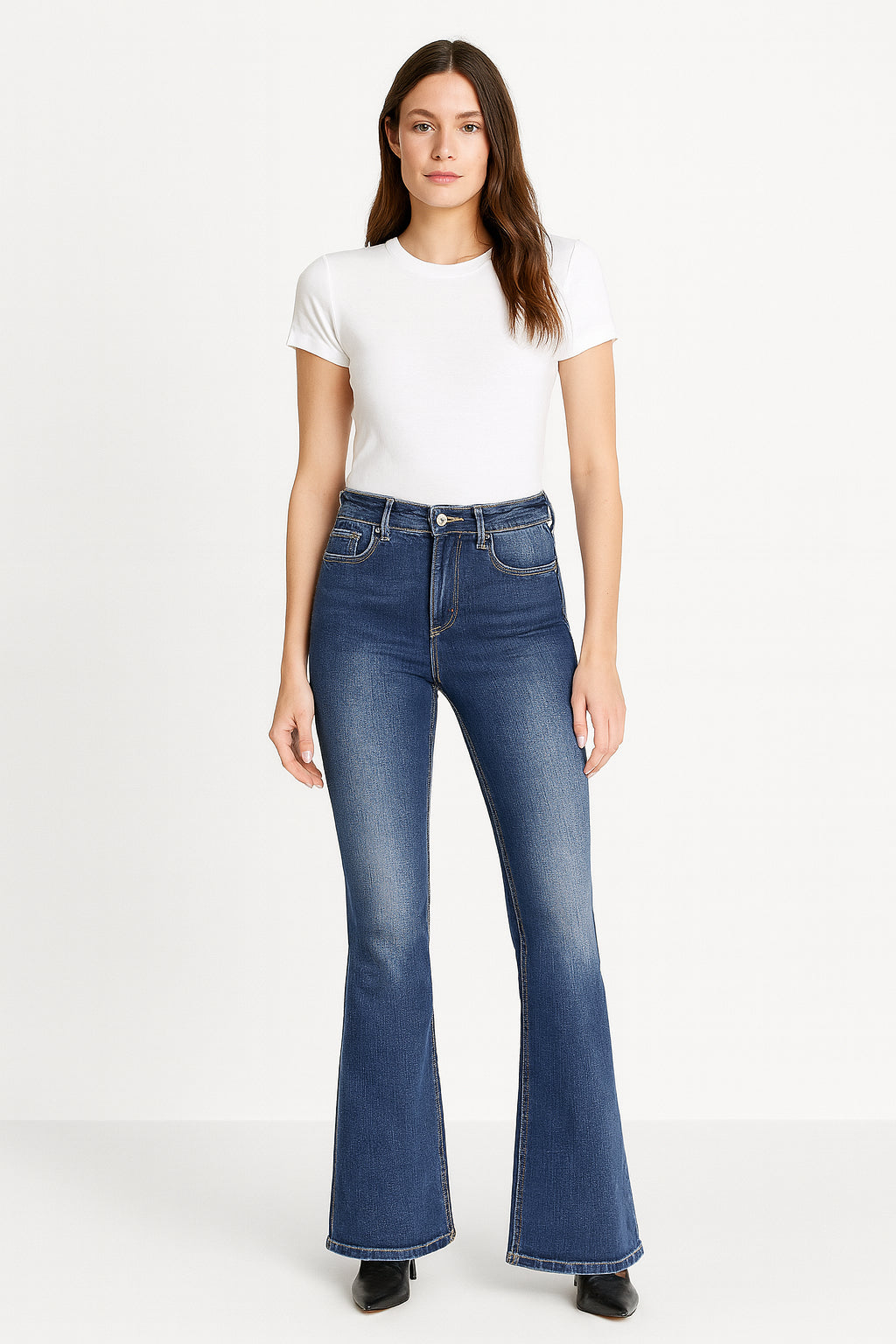 Jeans Donna Gattinoni Vita Alta Gamba Svasata