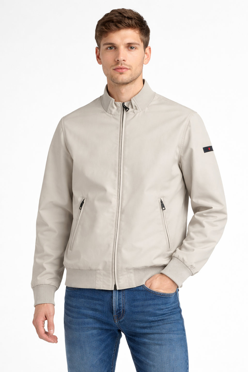 Giubbotto Uomo Primaverile Punto Milano Bomber Leggero Zip Doppio Cursore