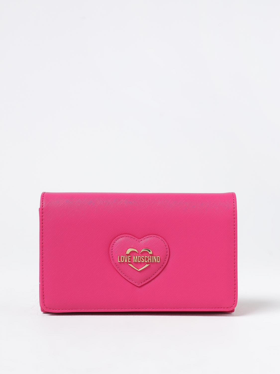 Moschino Lovely Love Gold-Tone Metal Lettering Handbag and Shoulder Bag