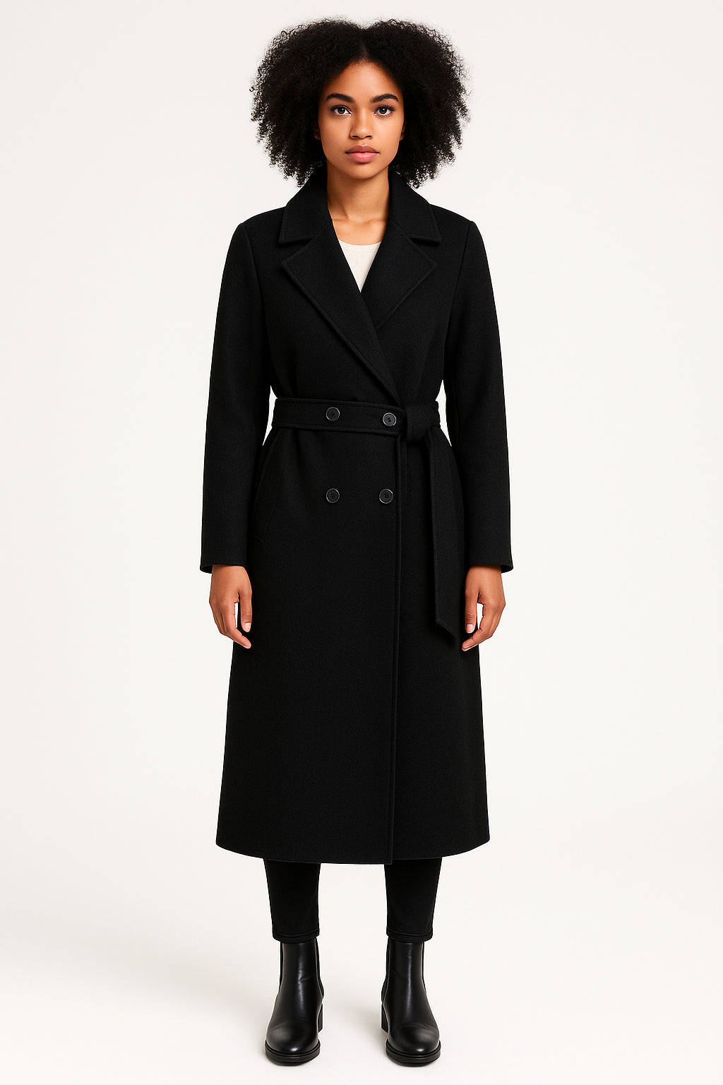 Cappotto Donna Lungo Cintura Delfino