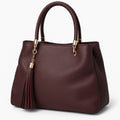 Women's Faux Leather Handbag with Fringe