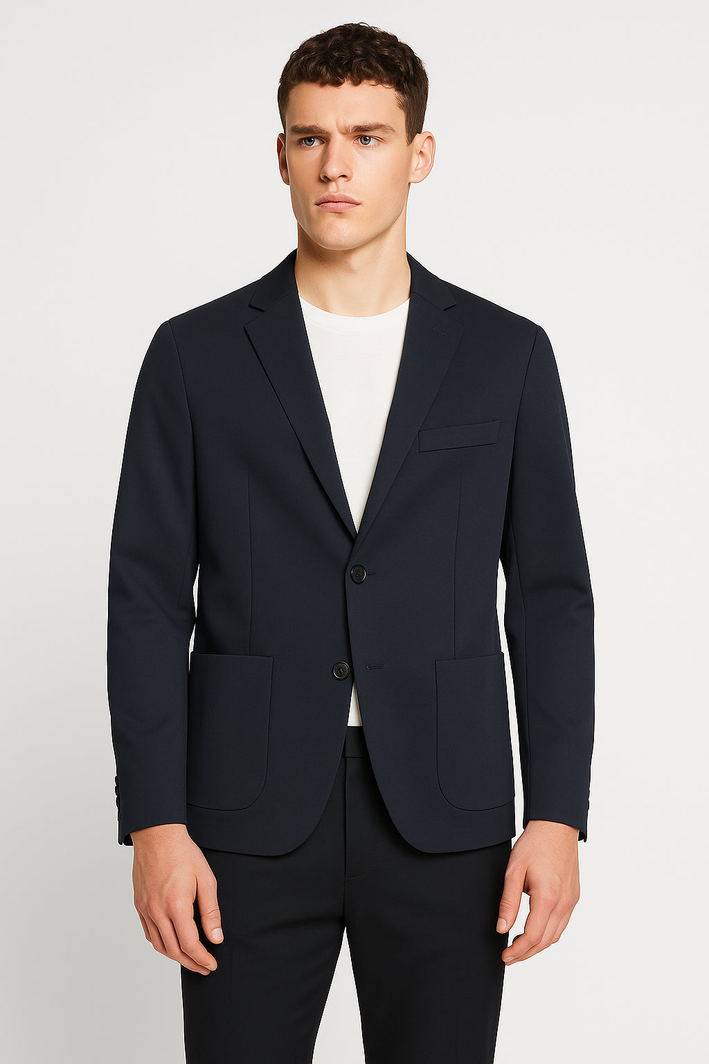 Chaqueta Blazer Elegante de Tejido Técnico