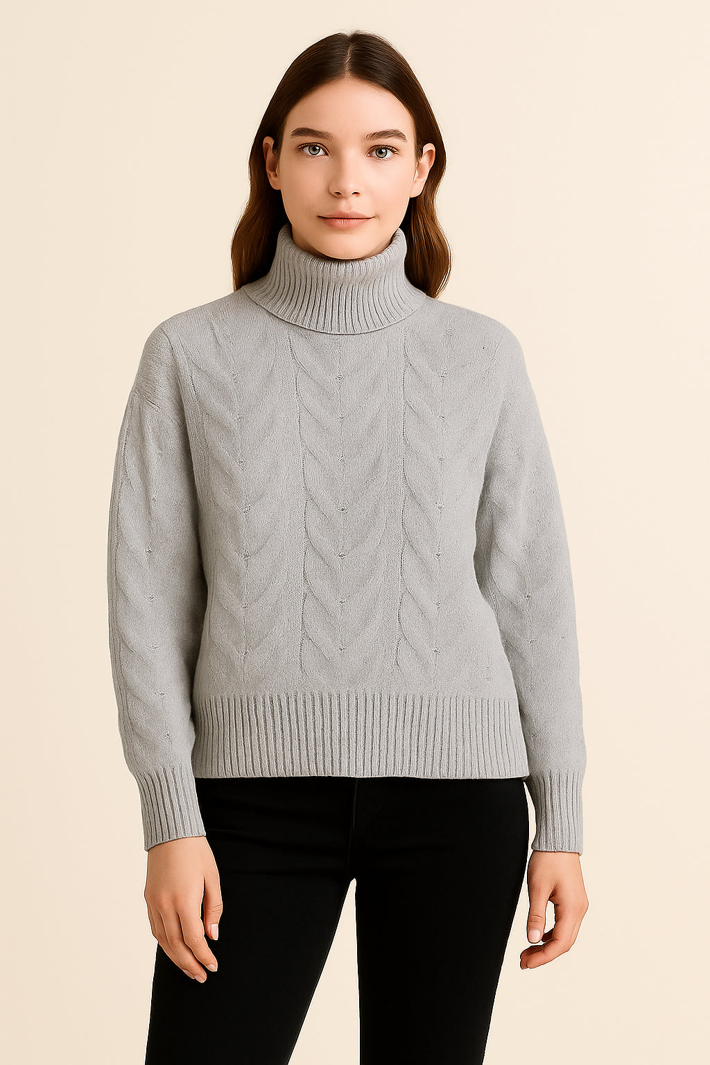 Maglione dolcevita donna con Intrecciato Gattinoni