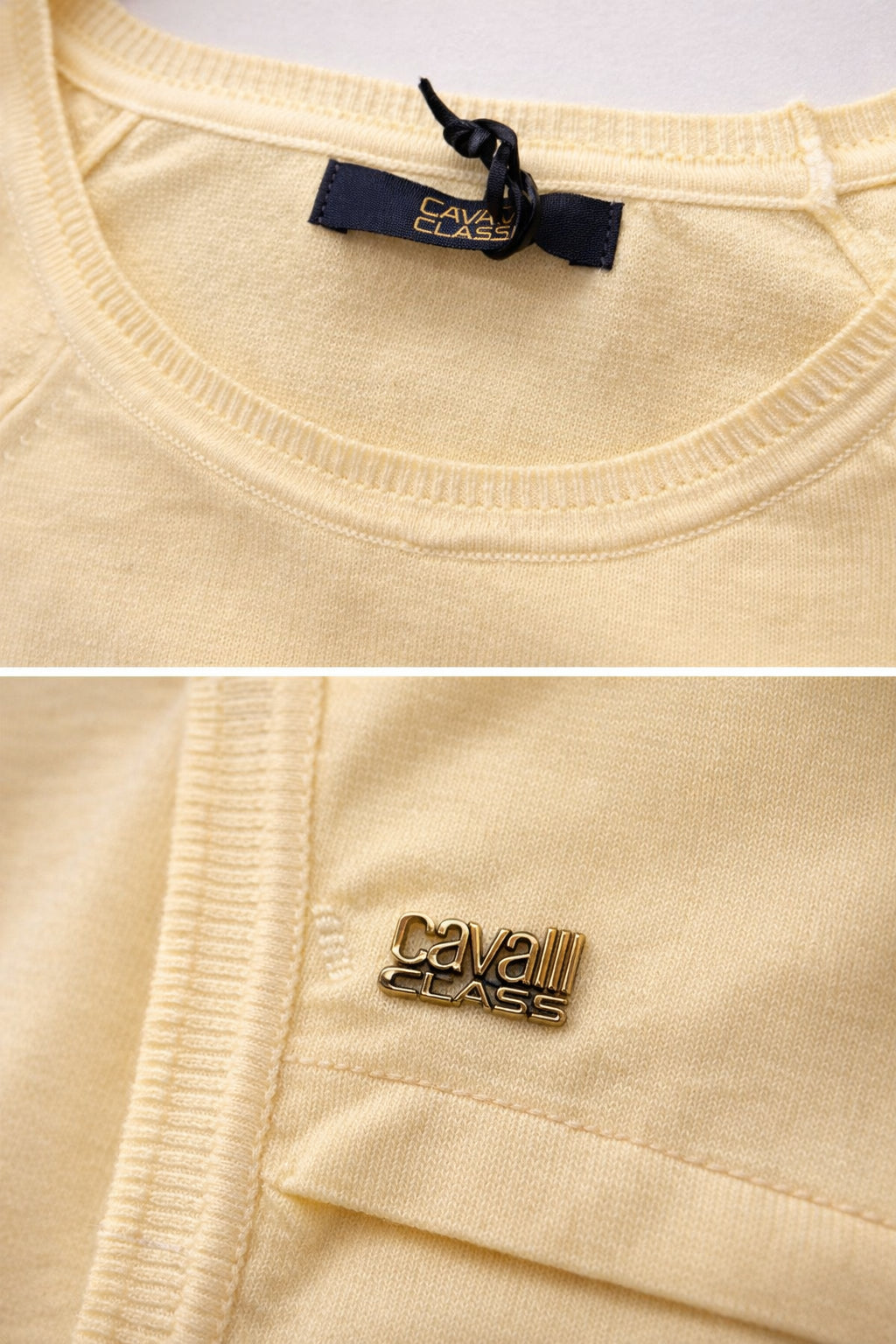 Pull femme Cavalli Class en tissu premium, chic minimaliste