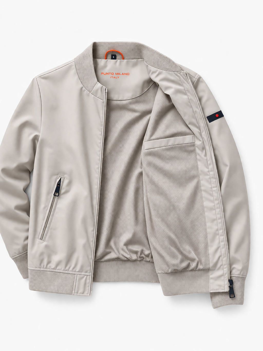 Giubbotto Uomo Primaverile Punto Milano Bomber Leggero Zip Doppio Cursore