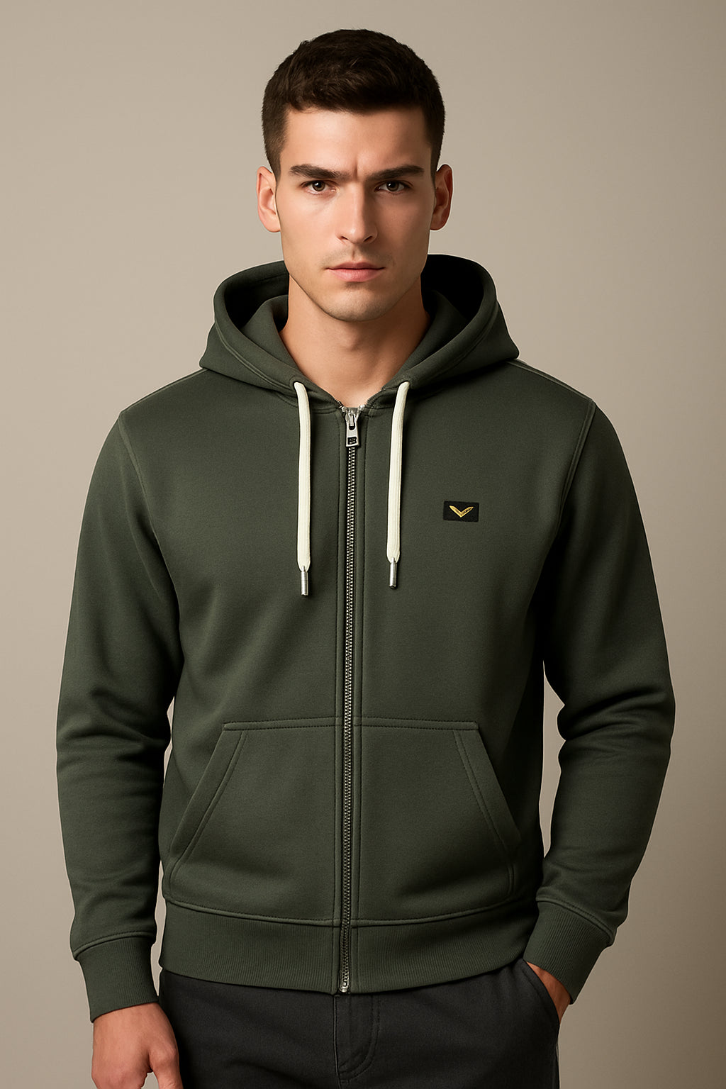 Felpa con Cappuccio Zip Armata di Mare