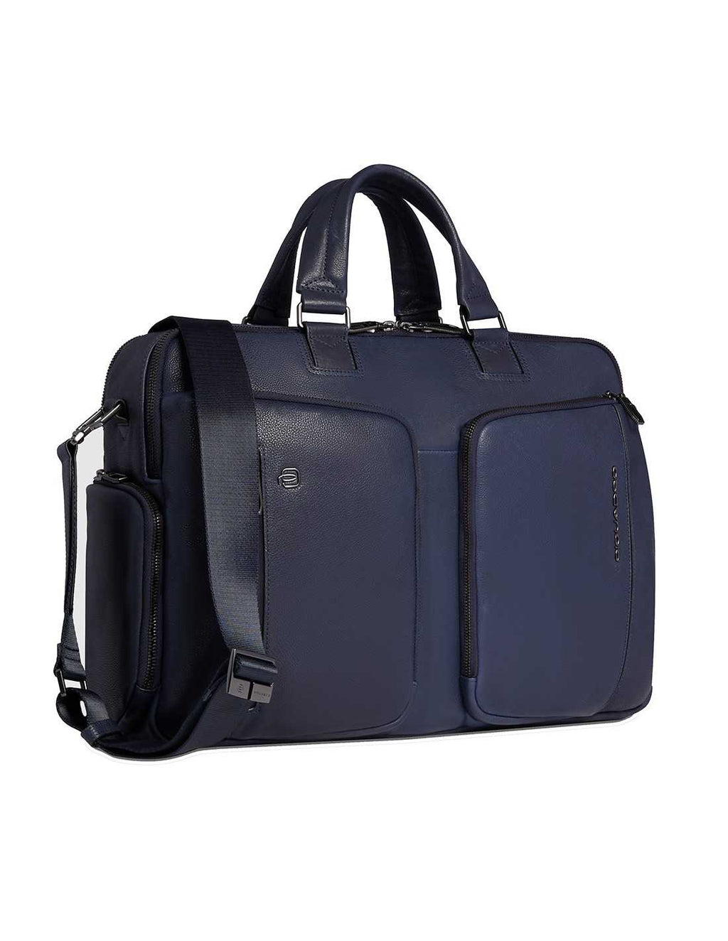 Pquadro Men's Briefcase, Fabric Laptop Bag, Tablet Compartment