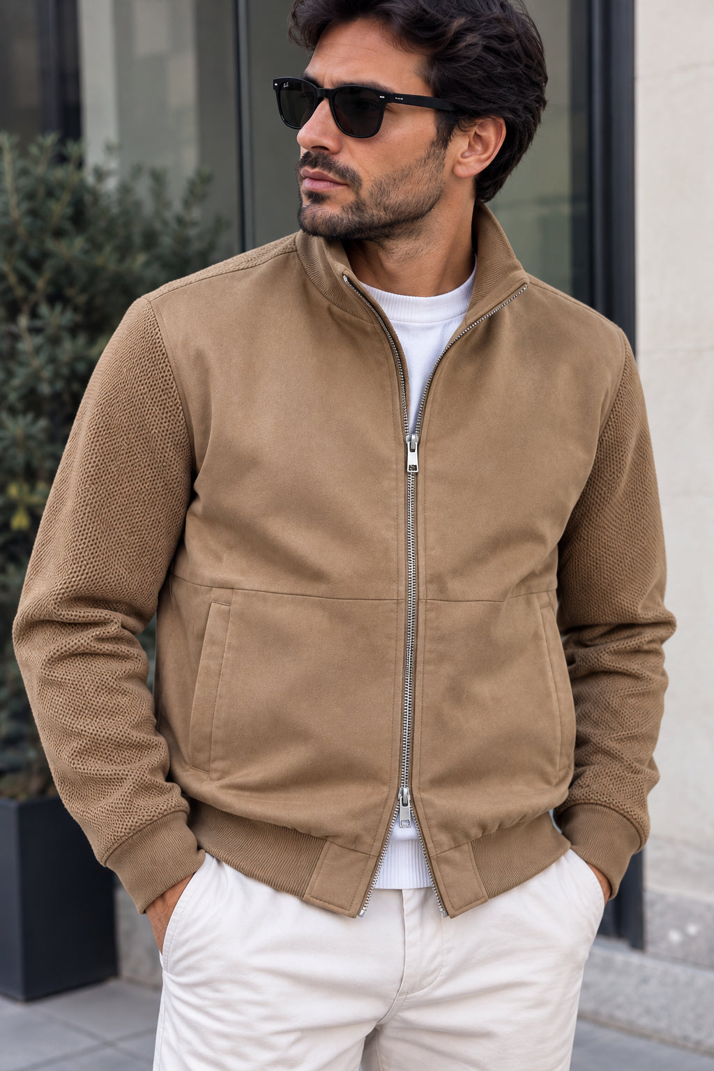 Giubbino Punto Milano Bimateriale