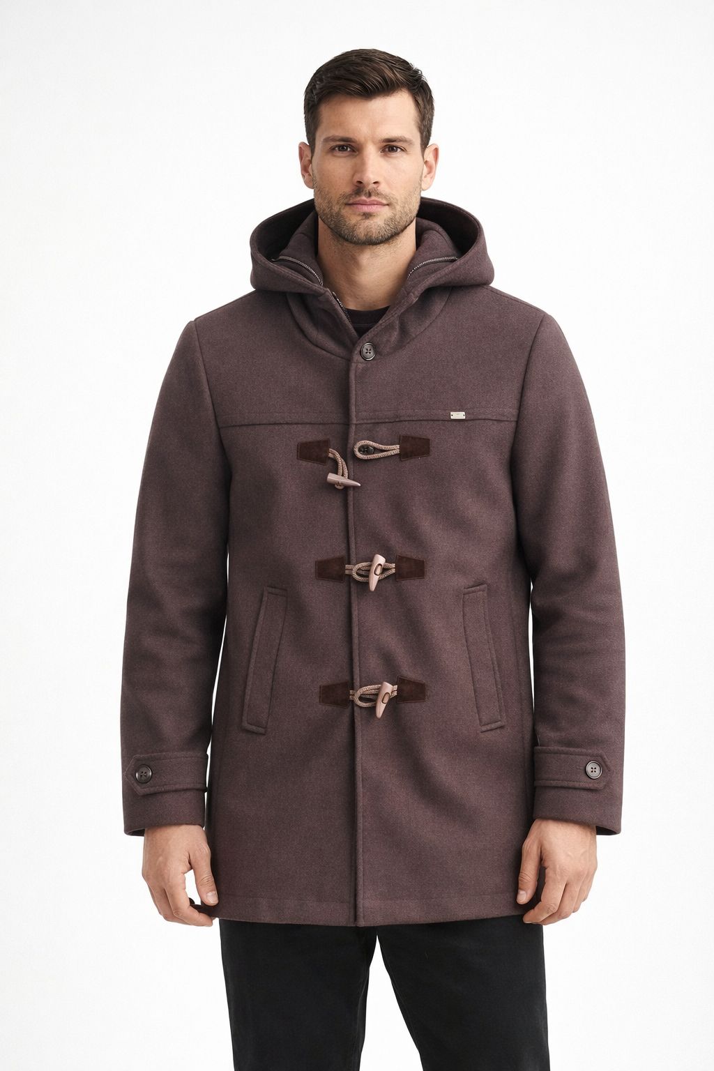 Cappotto Montgomery Cappuccio e Chiusura a Alamari