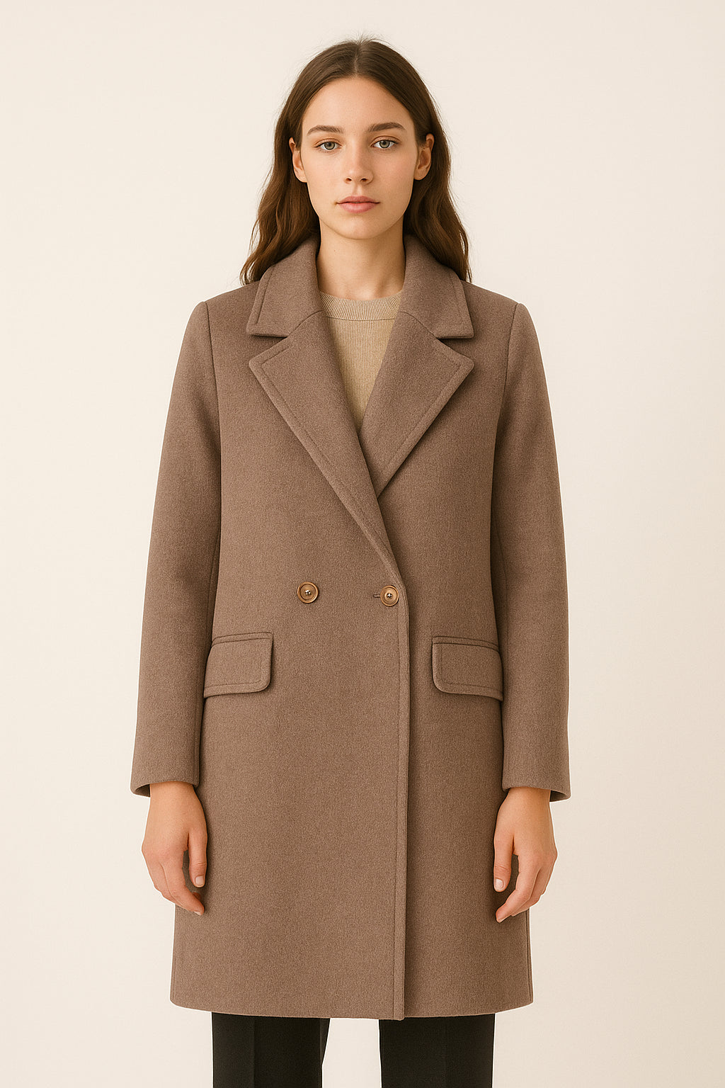 Cappotto Donna Doppiopetto Elegante