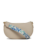 Moschino Smart Daily Jelly Logo Shoulder Bag with Crossbody Strap