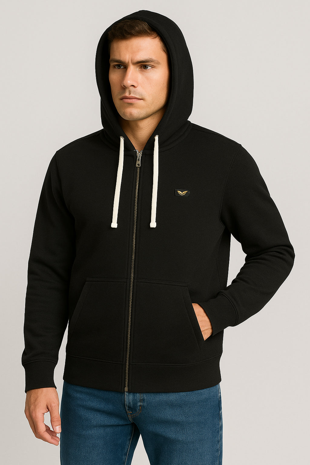 Felpa con Cappuccio Zip Armata di Mare