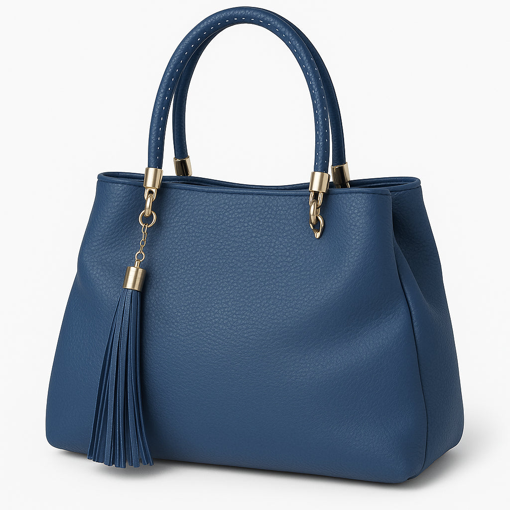 Borsa a Mano Donna in Ecopelle con Frange