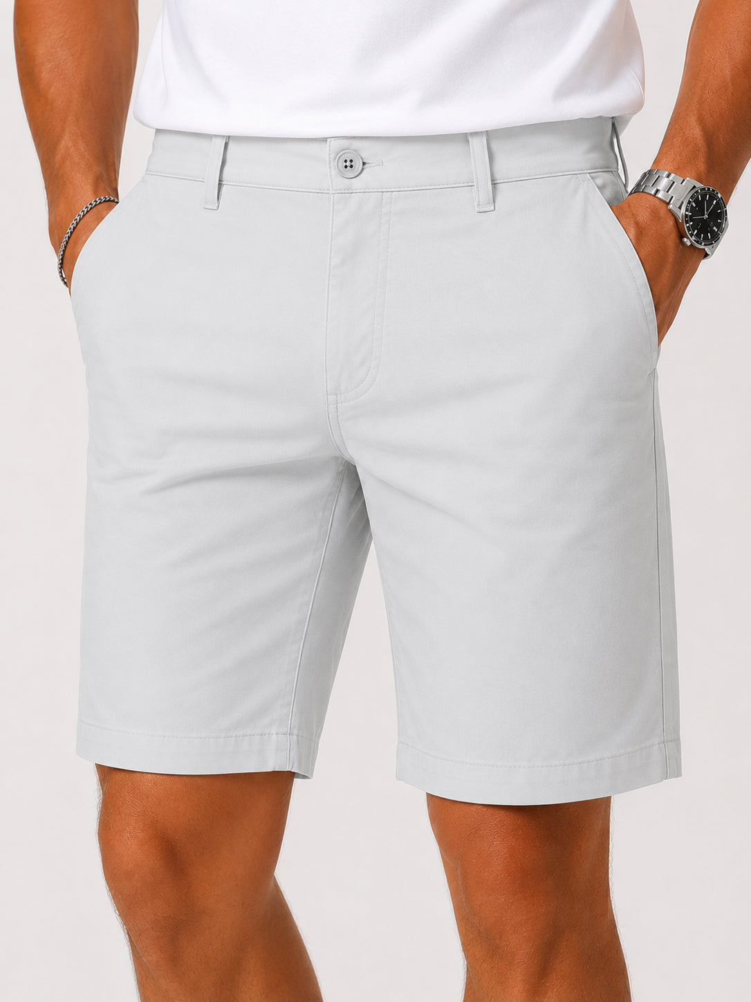 Bermuda technique stretch anti-taches en point Milano