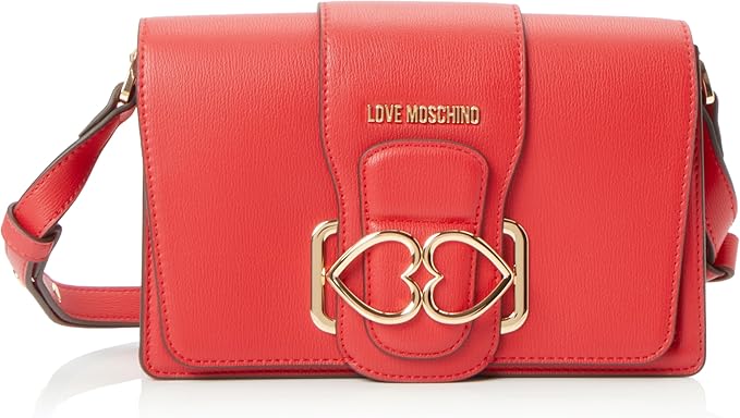 MoschinoLove Women's Handbag, Soft Shoulder Bag with Heart Plaque JC4037PP1HLD0609
