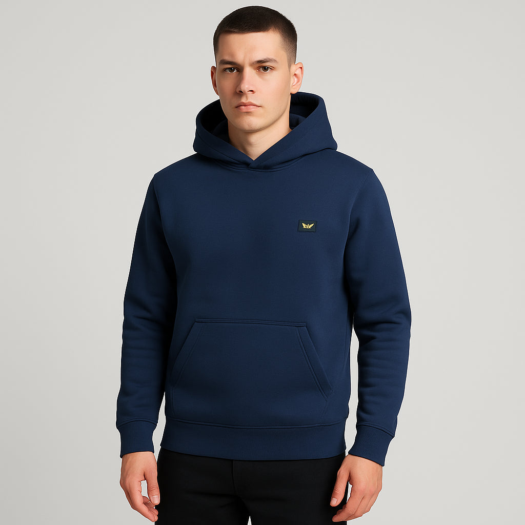 Felpa Uomo Armata di Mare Cappuccio Blu