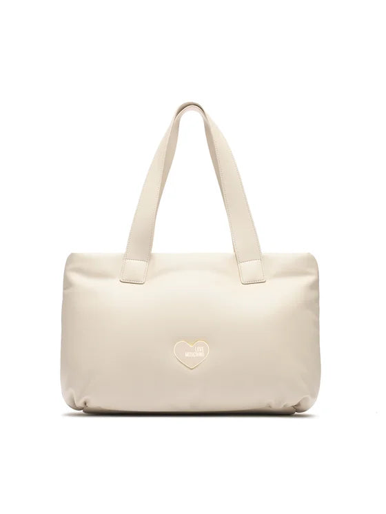 Borsa MoschinoLove Donna Spalla Tracolla A Mano Pu Puffy JC4271PP0HKN0110 Écru