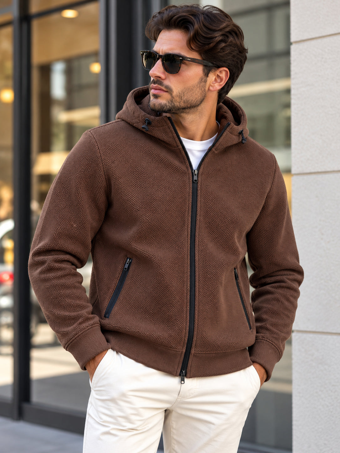 Giubbino Maglia Cappuccio Punto Milano