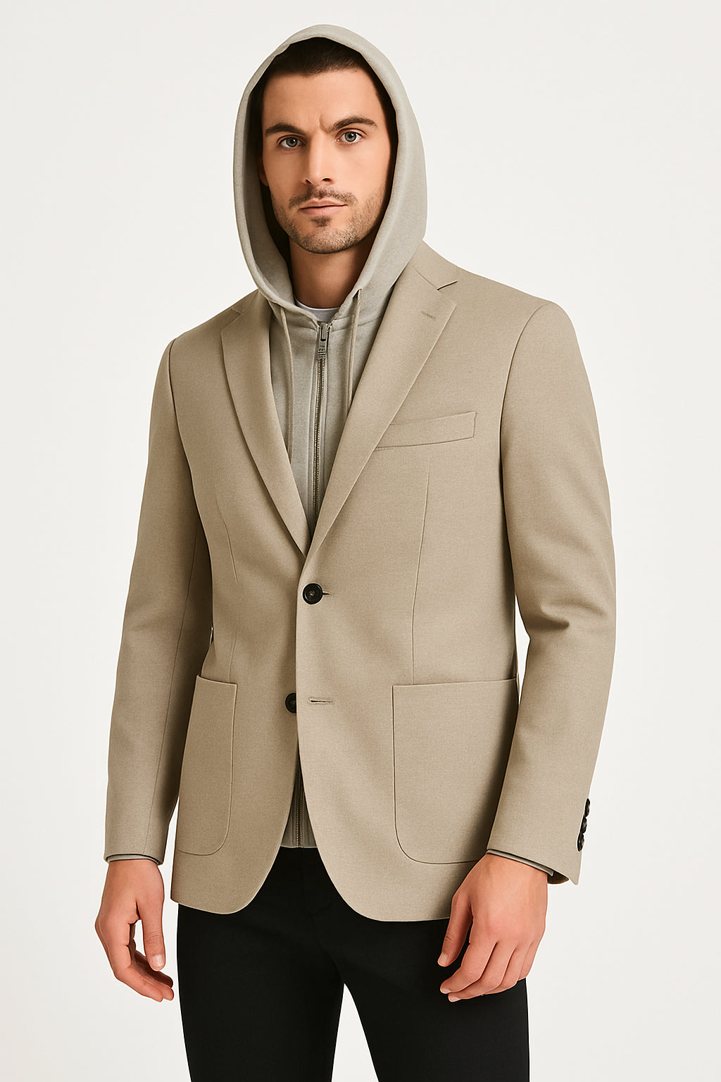 Giacca Uomo con Cappuccio e Zip