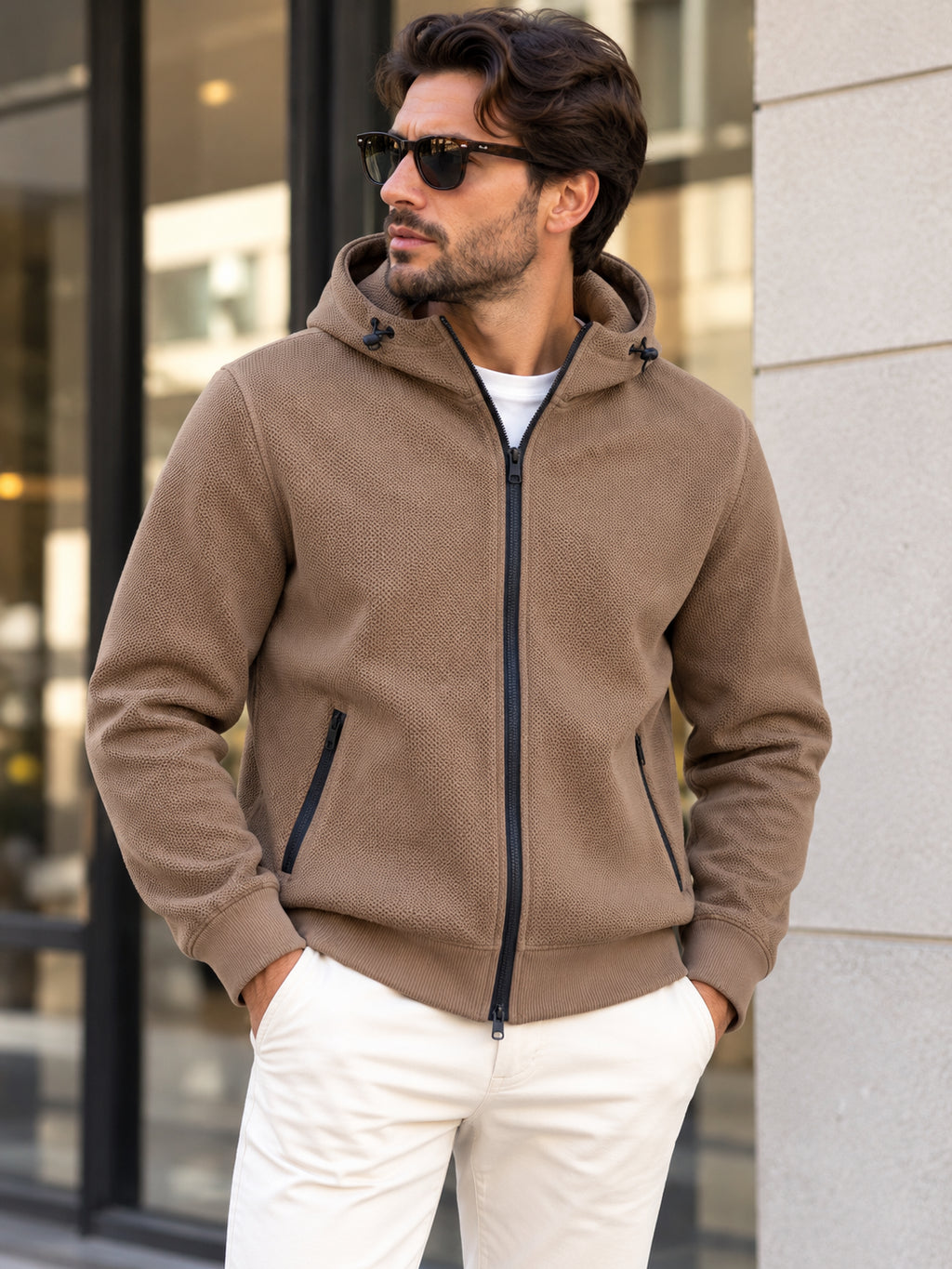 Giubbino Maglia Cappuccio Punto Milano
