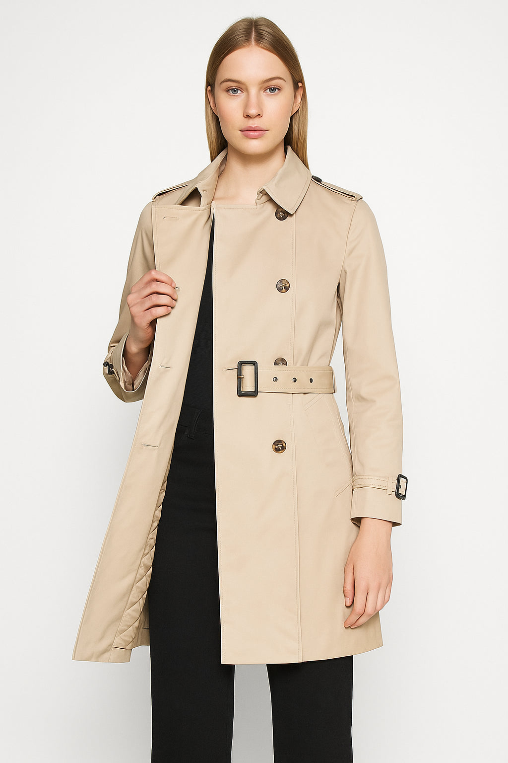 Trench Donna Gattinoni – Eleganza Classica con Fodera Trapuntata
