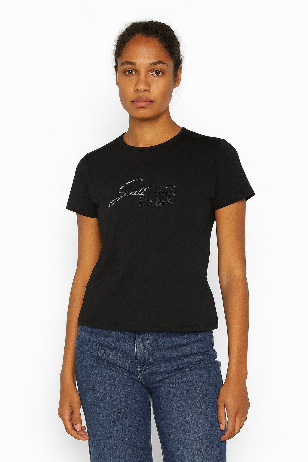 T-Shirt Gattinoni Onda Strass