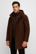 men's technical double-layer jacket with quilted lining