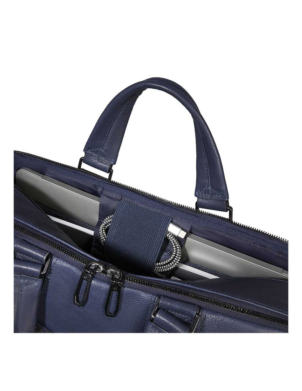 Pquadro Men's Briefcase, Fabric Laptop Bag, Tablet Compartment