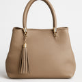 Women's Faux Leather Handbag with Fringe