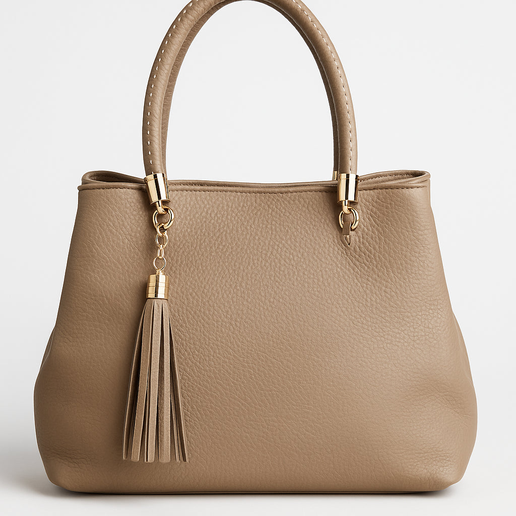 Borsa a Mano Donna in Ecopelle con Frange