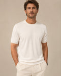 Pull col rond en coton point Milano
