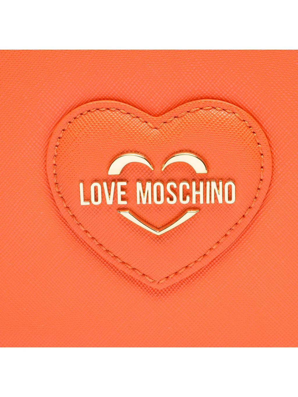 Sac à main bandoulière Moschino lettering en métal doré Lovely Love