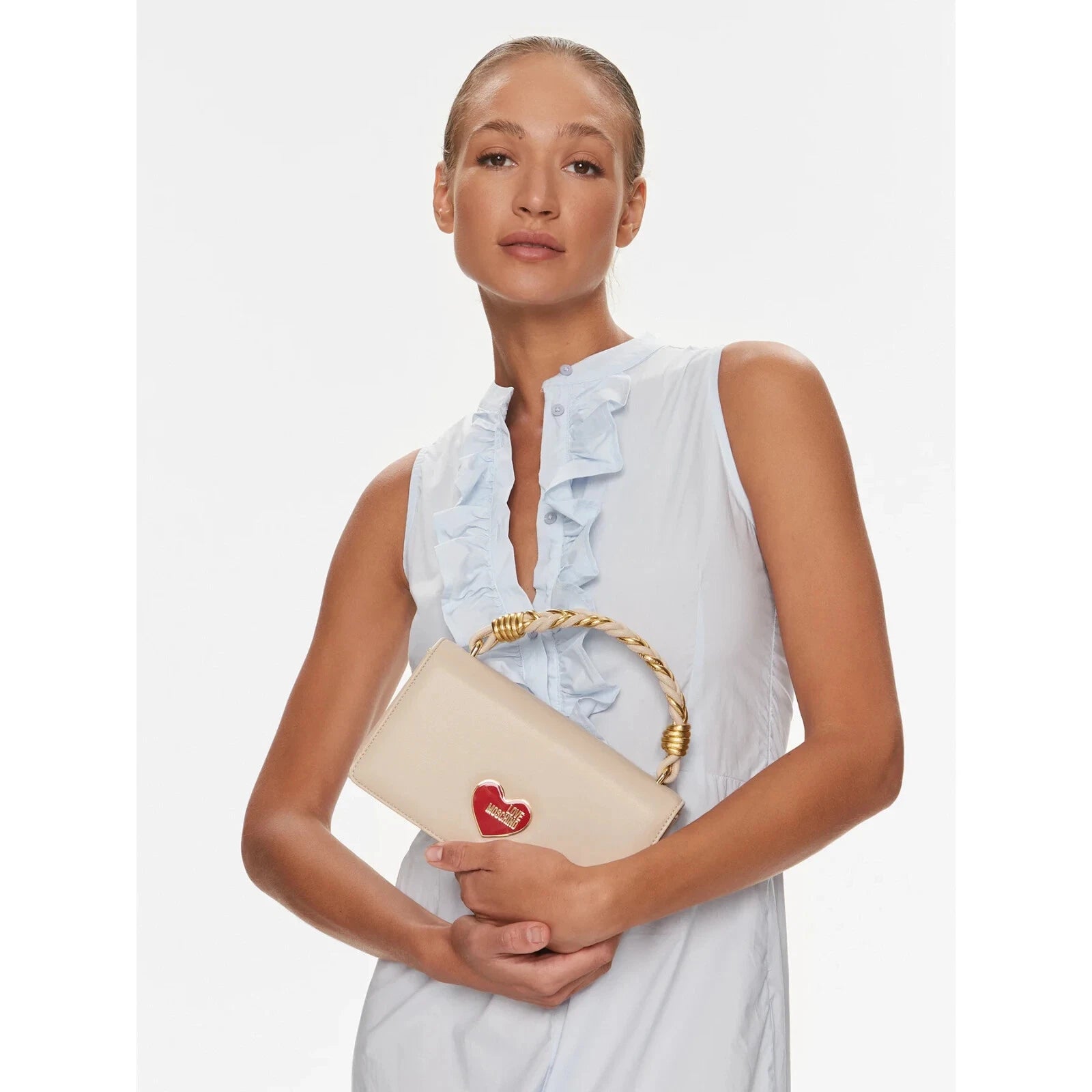 Borsa a Mano Tracolla MoschinolLove Chain Shoulder Strap