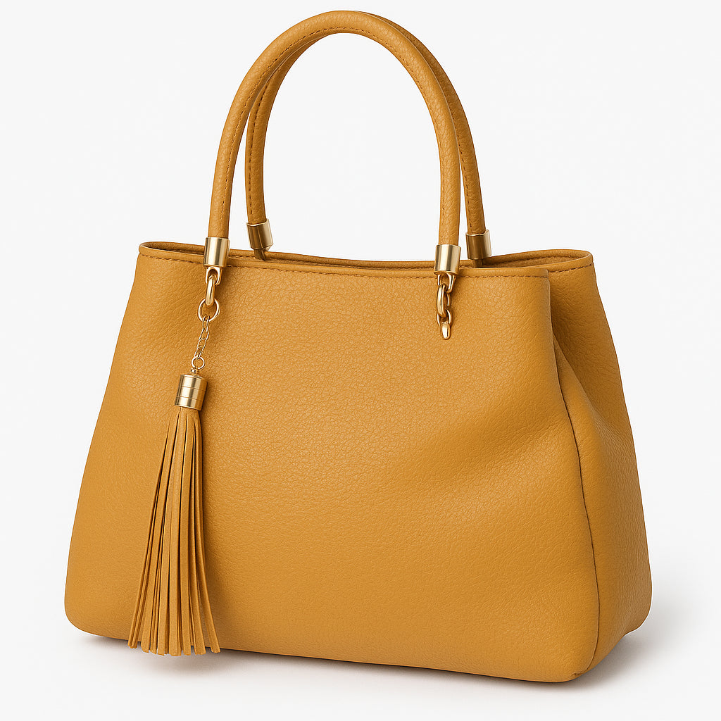 Borsa a Mano Donna in Ecopelle con Frange