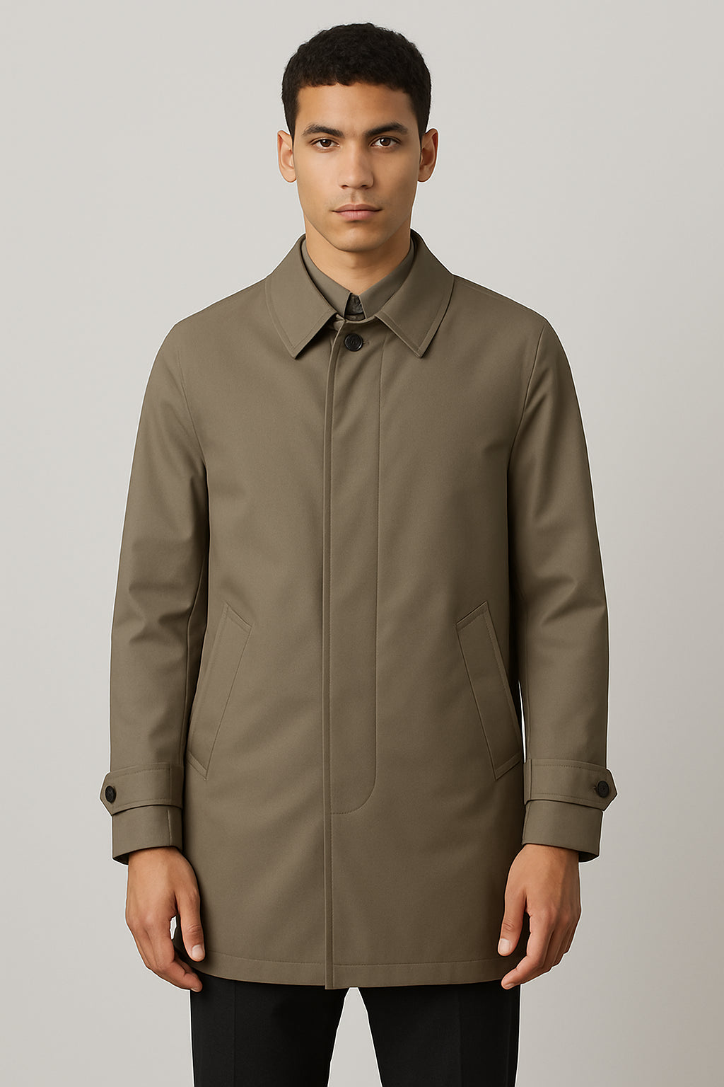 Trench Uomo Elegante Antivento