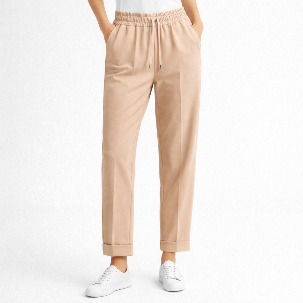 Pantalón Ancho Gattinoni Mujer Elástico con Cordón Ajuste Cómodo