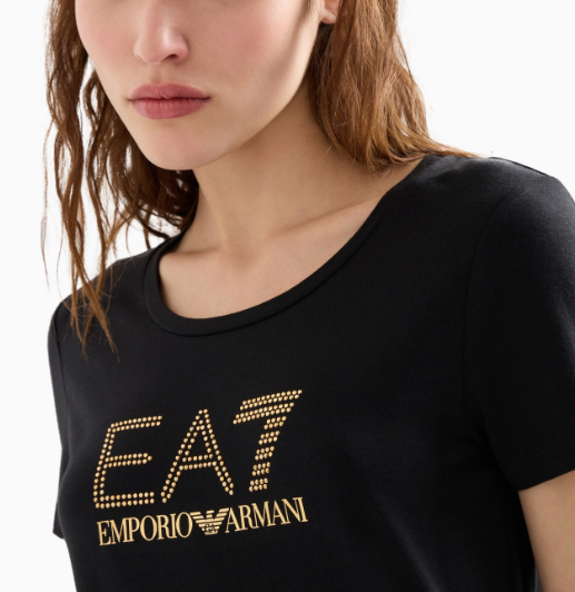 EA7 Emporio Armani Rhinestone T-Shirt