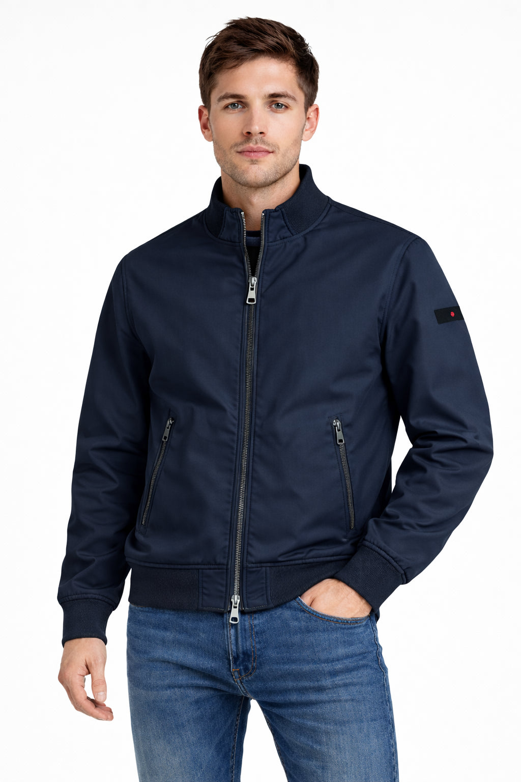 Giubbotto Uomo Primaverile Punto Milano Bomber Leggero Zip Doppio Cursore