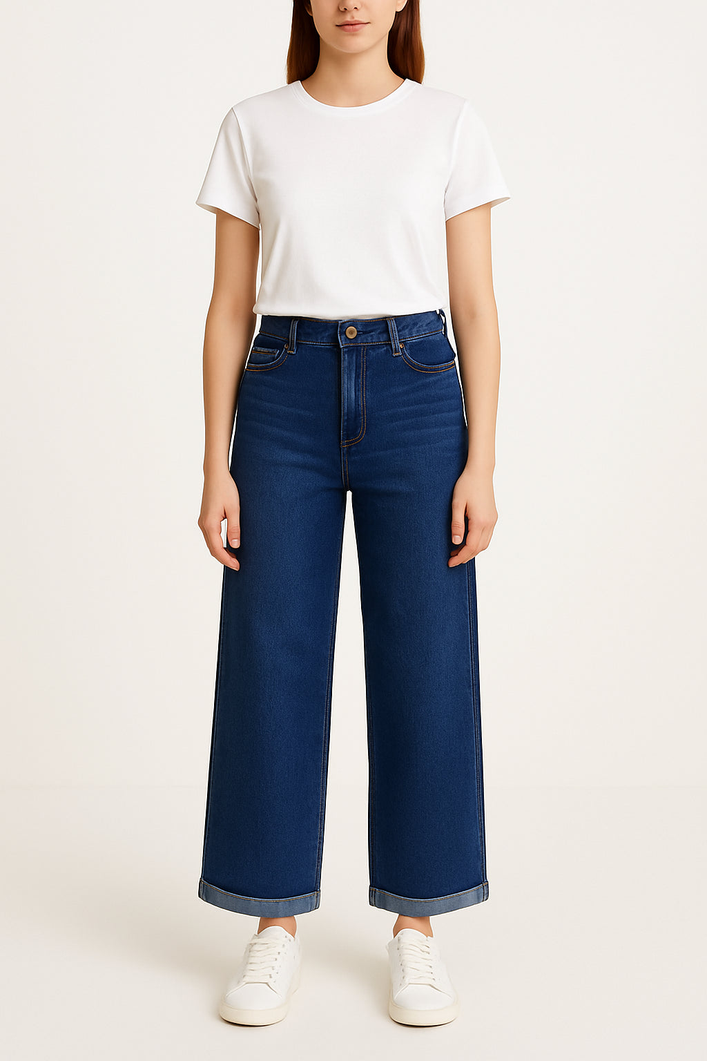 Jeans Donna Palazzo a Vita Alta