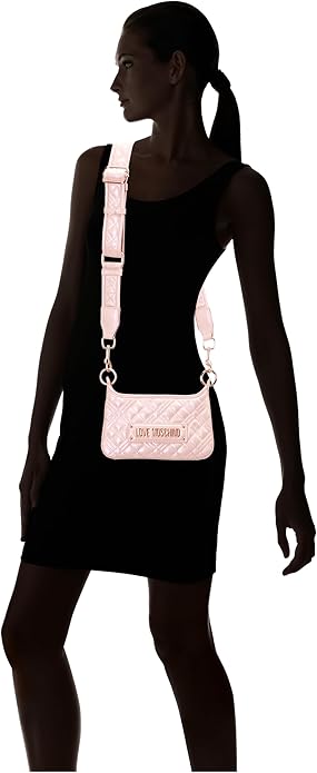 MoschinoLove Shoulder/Crossbody Bag with Metal Lettering JC4161PP0HLA0635