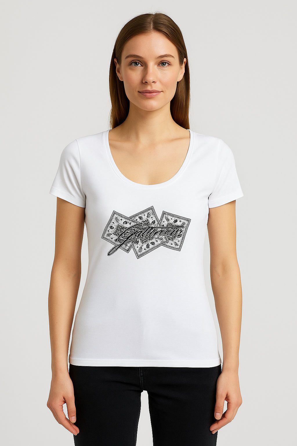 T-shirt Gattinoni Donna con Stampa Paisley