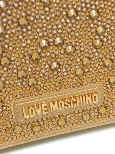 Love Moschino Gold Stone Shoulder Bag