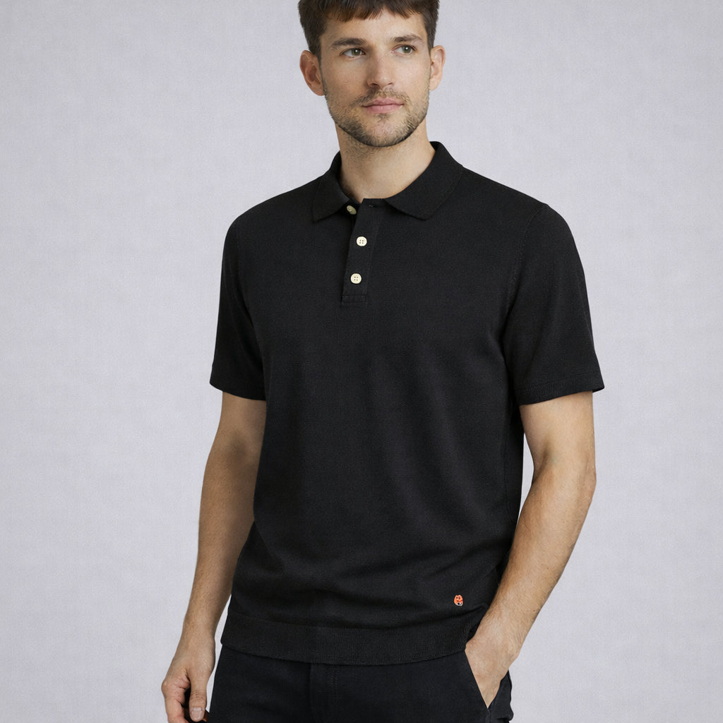 Polo en lin mélangé, maille Milano