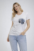 T-Shirt Denny Rose Rosa Blu