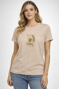T-Shirt Donna YES ZEE Floreale Beige