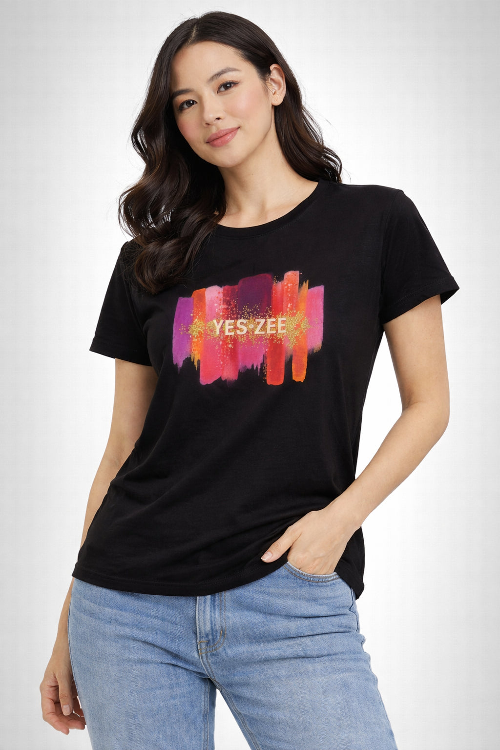 T-Shirt Donna YES ZEE Multicolor