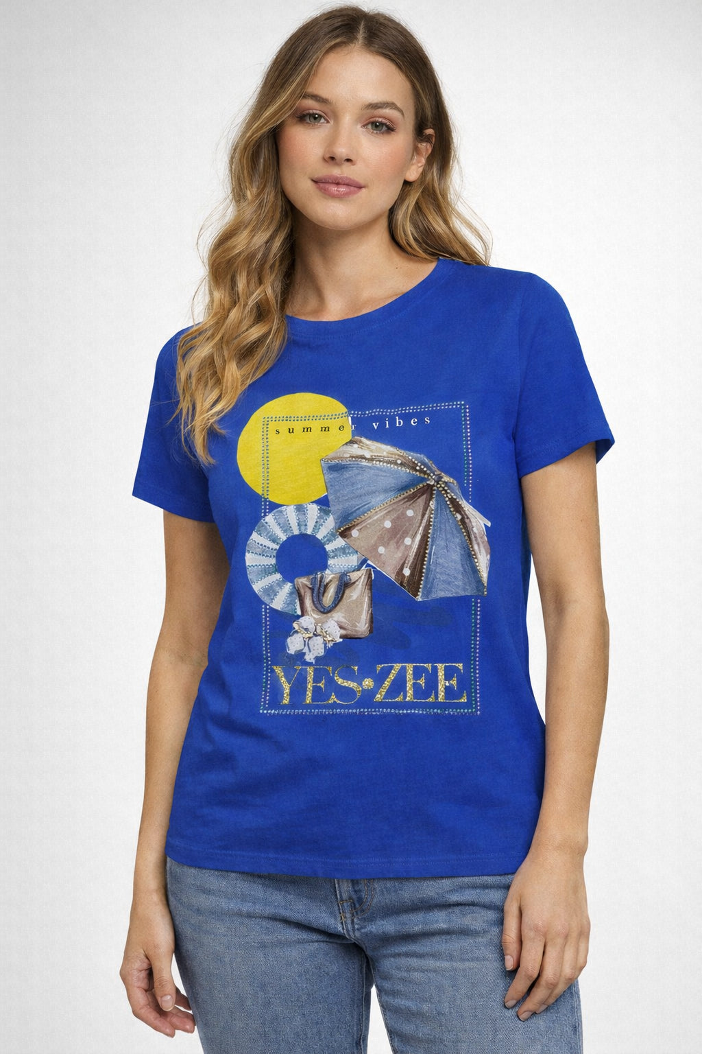 T-Shirt Donna YES ZEE Summer Vibes