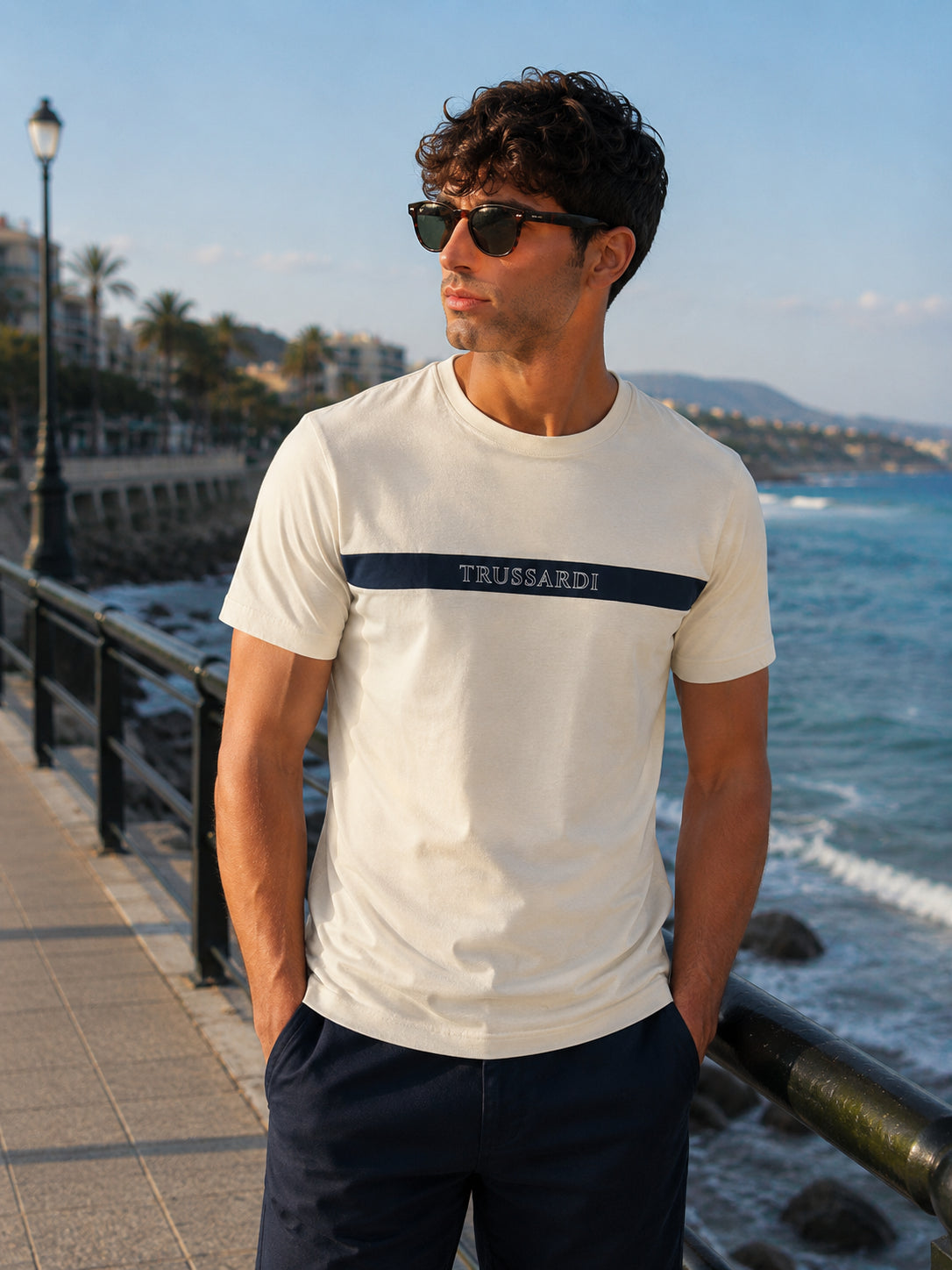 T-shirt Trussardi Banda Frontale