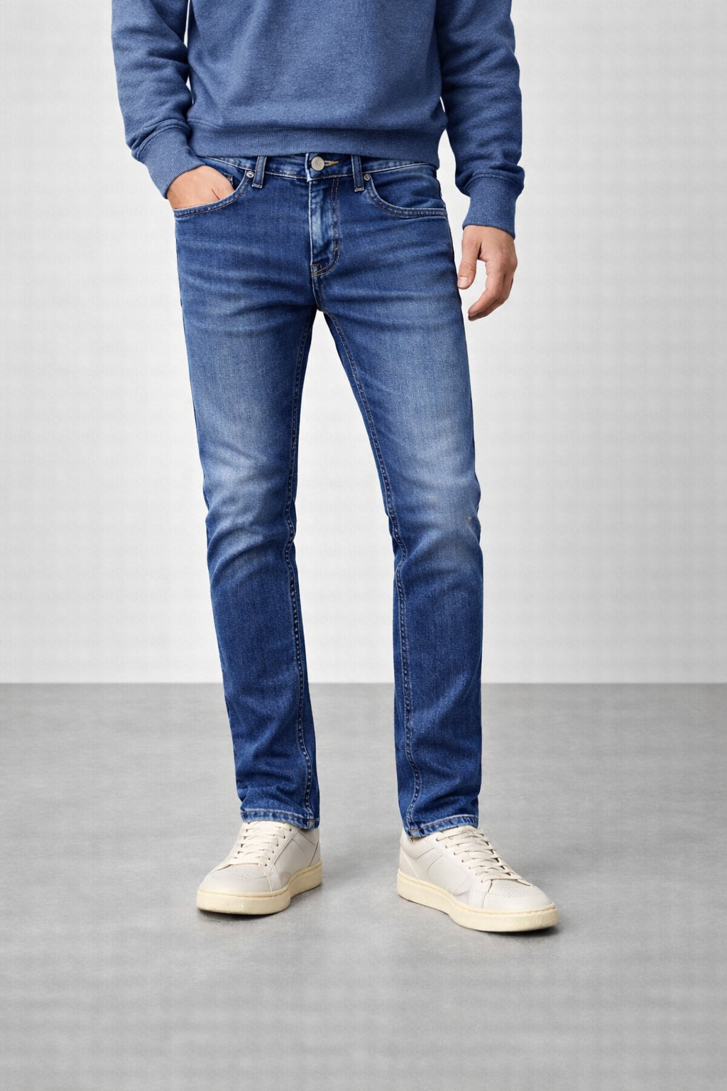 Tommy Hilfiger Jeans Uomo Slim Fit Blu Denim 